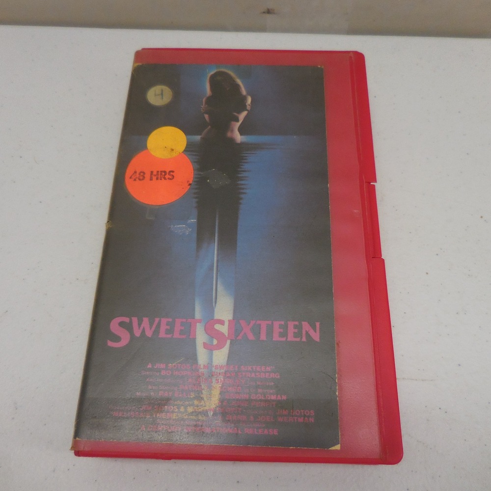 Sweet Sixteen VHS 1983 Vestron Video Horror Slasher Susan Strasberg VA4001